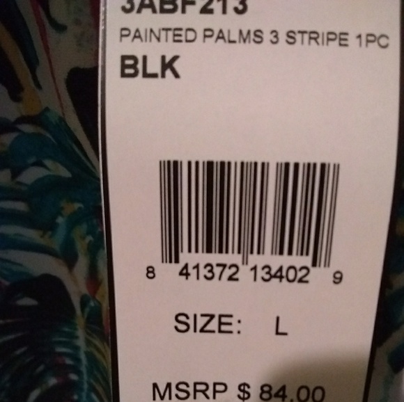 Adidas painted palms summer swimsuit - Picture 3 of 5